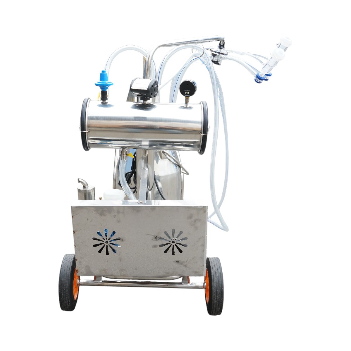 Aparat de muls oi 1 post 750W, 220V bidon inox 25L, grup de muls cu 2 mansoane, presiune vid 40-50 kPa, pulsatii 60-80 cpm
